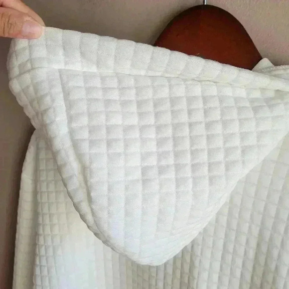 MINT Vogue Sweatshirt Men’s Quilted Hoodie Slim Fit White Men's Medium - Picture 11 of 12